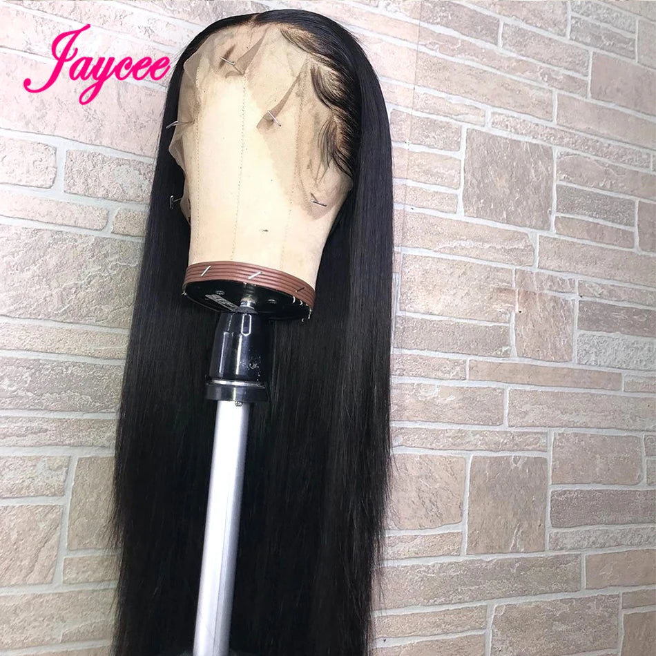 30 32 Inch Lace Front Human Hair Wigs Pre Plucked Brazilian Straight 13x4 Lace Frontal Wig For Women Perruque Cheveux Humain