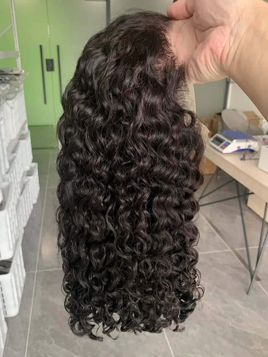 10 12 14 Inch Full 250 Density Bob Water Wave Human Hair Wigs Raw Vietnamese Wet and Wavy Lace Frontal Human Hair Wig 13x4 13x6