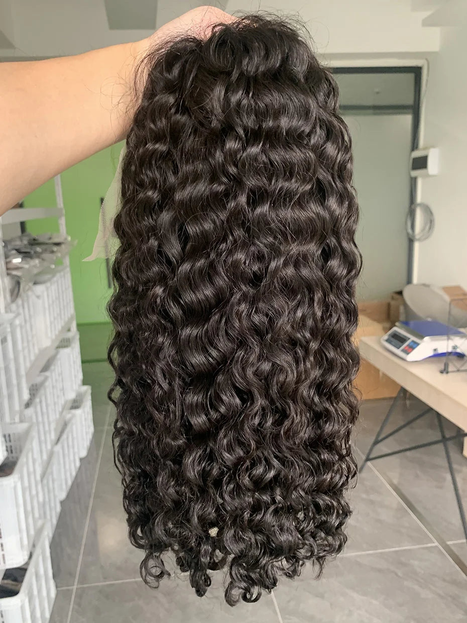 10 12 14 Inch Full 250 Density Bob Water Wave Human Hair Wigs Raw Vietnamese Wet and Wavy Lace Frontal Human Hair Wig 13x4 13x6